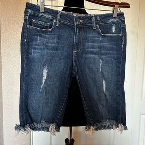 Paige Premium Denim Distressed Bermuda Jean Shorts Size‎ 29